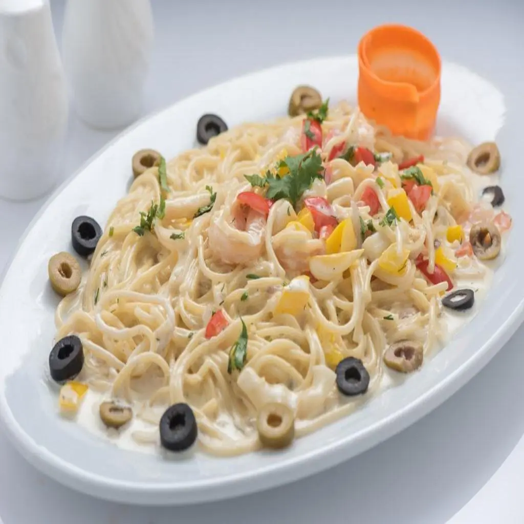 Seafood Spaghetti with Cream
